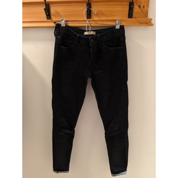 Uniqlo dark blue stretch skinny jeans, size 24x33 - Picture 1 of 3